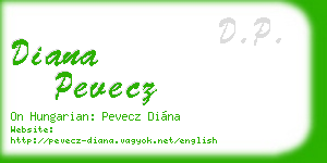diana pevecz business card